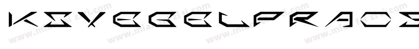 KSVEGELPRA0 59 40字体转换